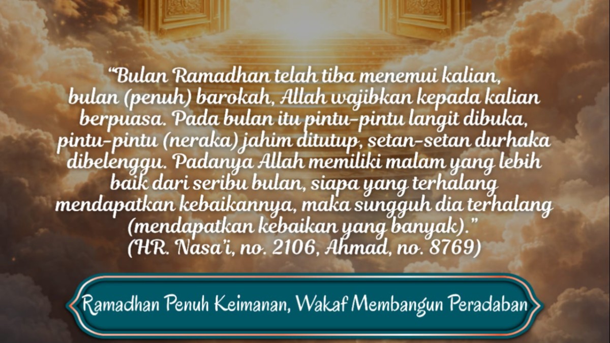 Ramadhan tidak pernah datang dengan biasa-biasa saja